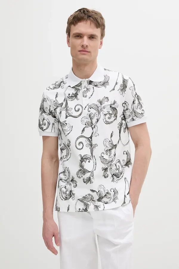 Versace Jeans Couture Bombažen polo Versace Jeans Couture