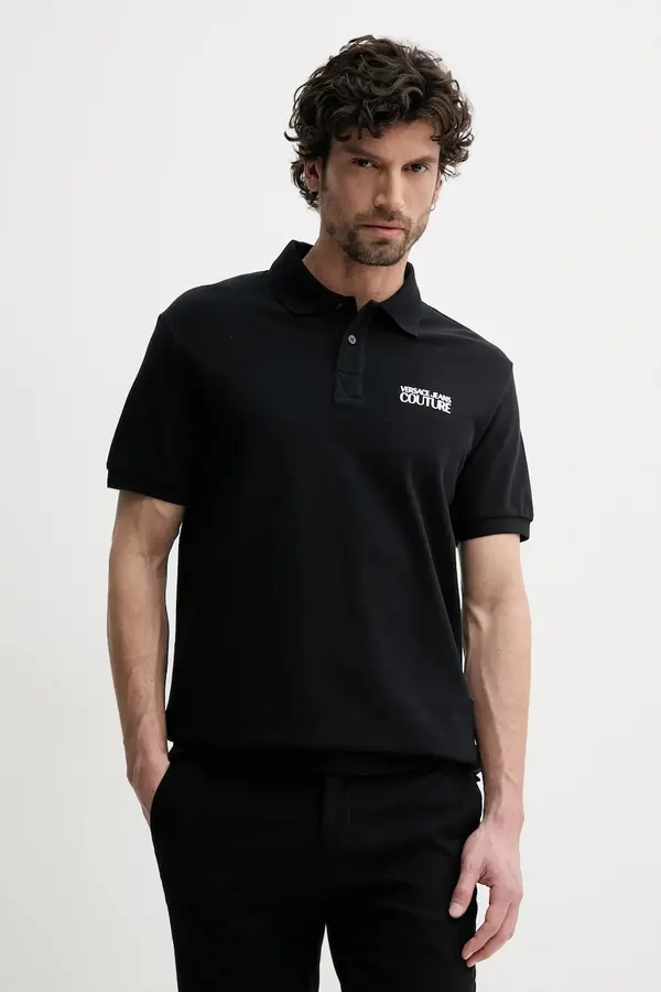Versace Jeans Couture Bombažen polo Versace Jeans Couture