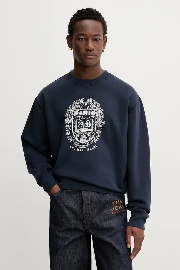 A.P.C. Bombažen pulover A.P.C. A.P.C. x MARC JACOBS