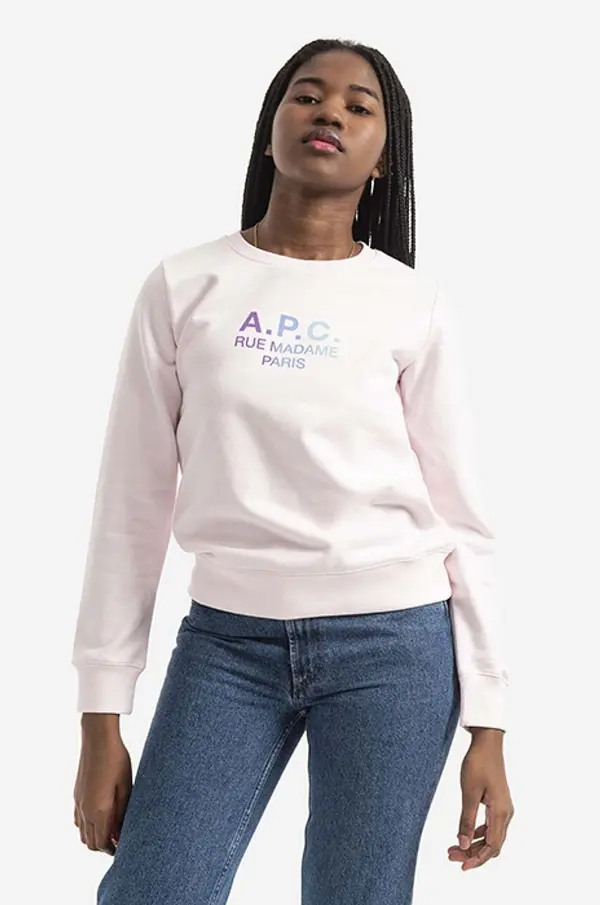 A.P.C. Bombažen pulover A.P.C. Sweat Mathilda
