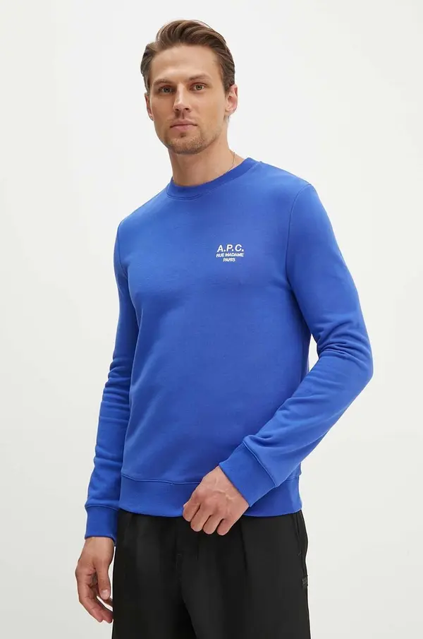 A.P.C. Bombažen pulover A.P.C. sweat rider