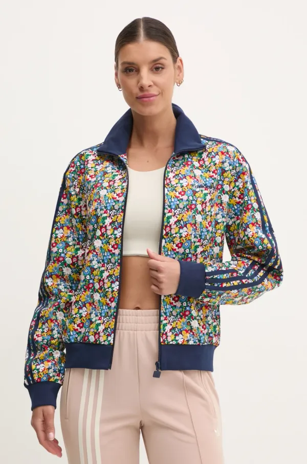 adidas Originals Bombažen pulover adidas Originals Liberty ženski, mornarsko modra barva, JC7775