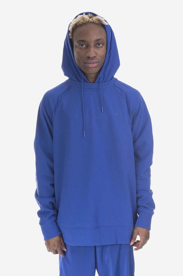 adidas Originals Bombažen pulover adidas Originals Premium Essentials Crinkle Nylon Hoodie moški, s kapuco