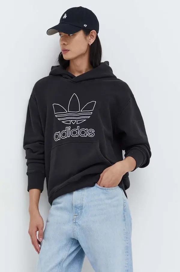 adidas Originals Bombažen pulover adidas Originals Trefoil Hoodie