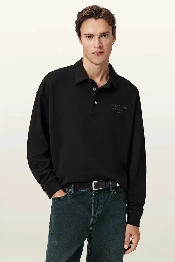 AllSaints Bombažen pulover AllSaints XANDER