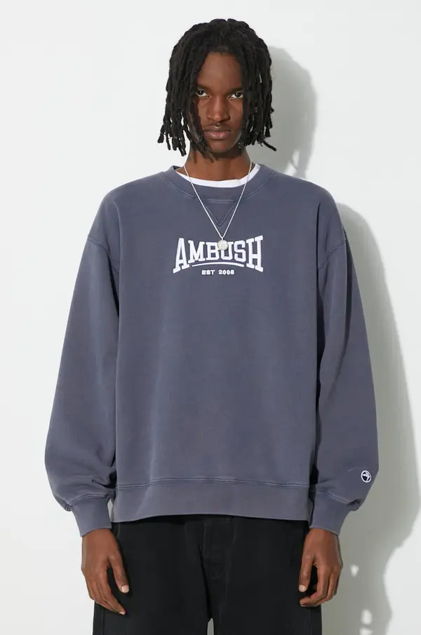 Ambush Bombažen pulover AMBUSH Graphic Crewneck Insignia