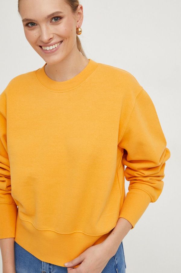 Answear Lab Bombažen pulover Answear Lab ženska, oranžna barva