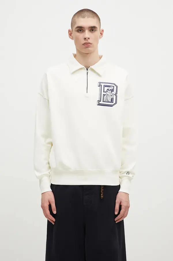 Billionaire Boys Club Bombažen pulover Billionaire Boys Club College Quarter Zip