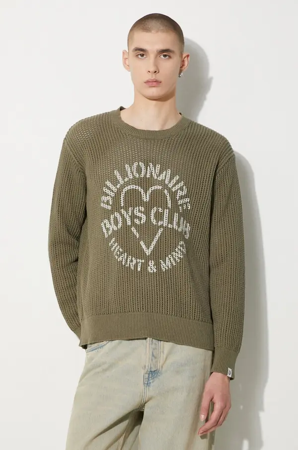Billionaire Boys Club Bombažen pulover Billionaire Boys Club Heart & Mind Stencil Logo Jumper