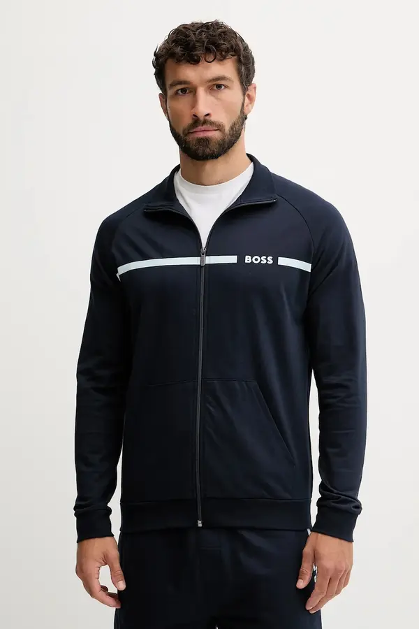 BOSS Bombažen pulover BOSS Authentic Jacket Z