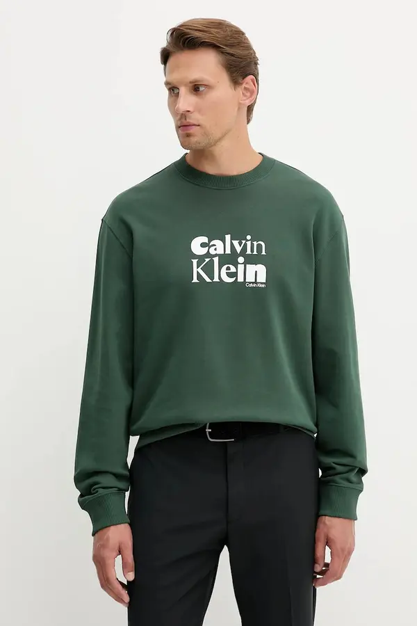 Calvin Klein Bombažen pulover Calvin Klein