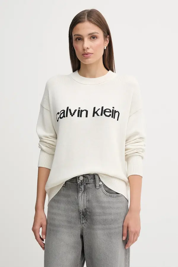 Calvin Klein Jeans Bombažen pulover Calvin Klein Jeans