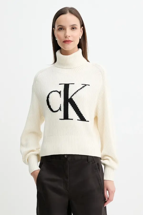 Calvin Klein Jeans Bombažen pulover Calvin Klein Jeans