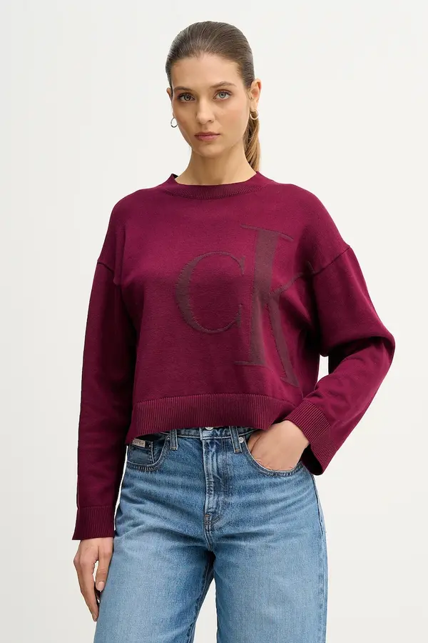 Calvin Klein Jeans Bombažen pulover Calvin Klein Jeans
