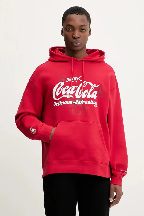 Converse Bombažen pulover Converse x Coca Cola