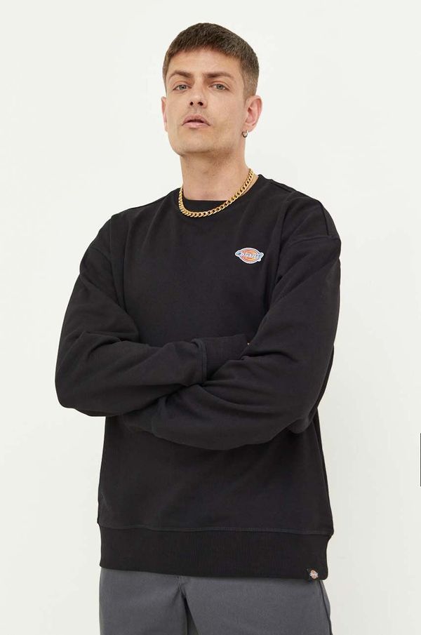 Dickies Bombažen pulover Dickies moška, črna barva