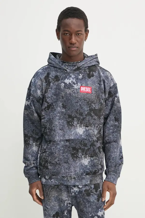 Diesel Bombažen pulover Diesel S-BOXT-HOOD-R8 SWEAT-SHIRT