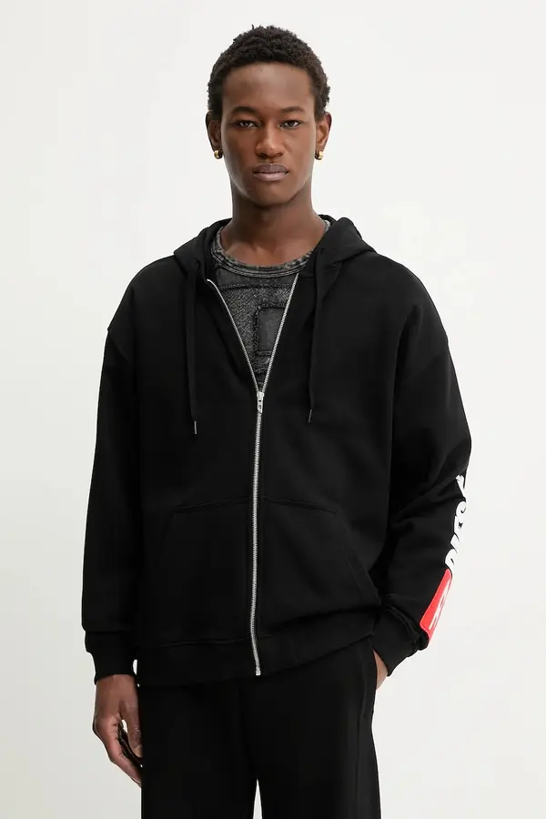 Diesel Bombažen pulover Diesel S-BOXT-ZIP-HOOD-DIV