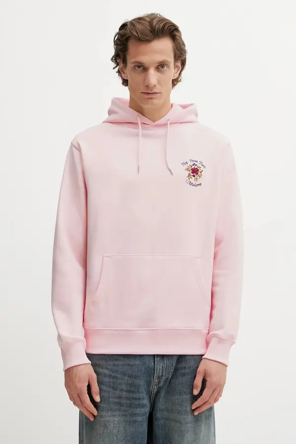 Drôle de Monsieur Bombažen pulover Drôle de Monsieur Hoodie Slogan Rose