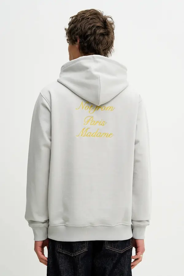 Drôle de Monsieur Bombažen pulover Drôle de Monsieur Le Hoodie Slogan Calligraphy