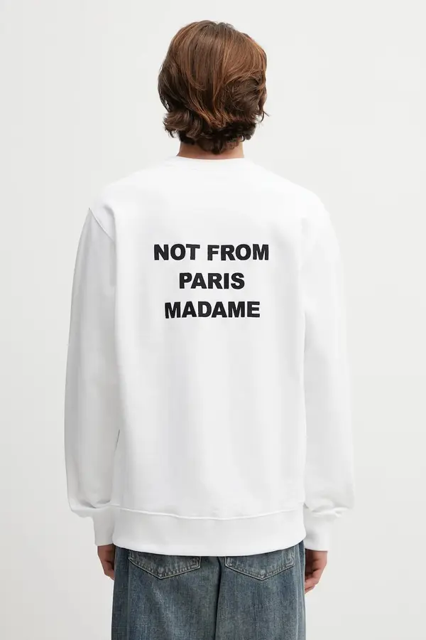 Drôle de Monsieur Bombažen pulover Drôle de Monsieur Le Sweatshirt Slogan