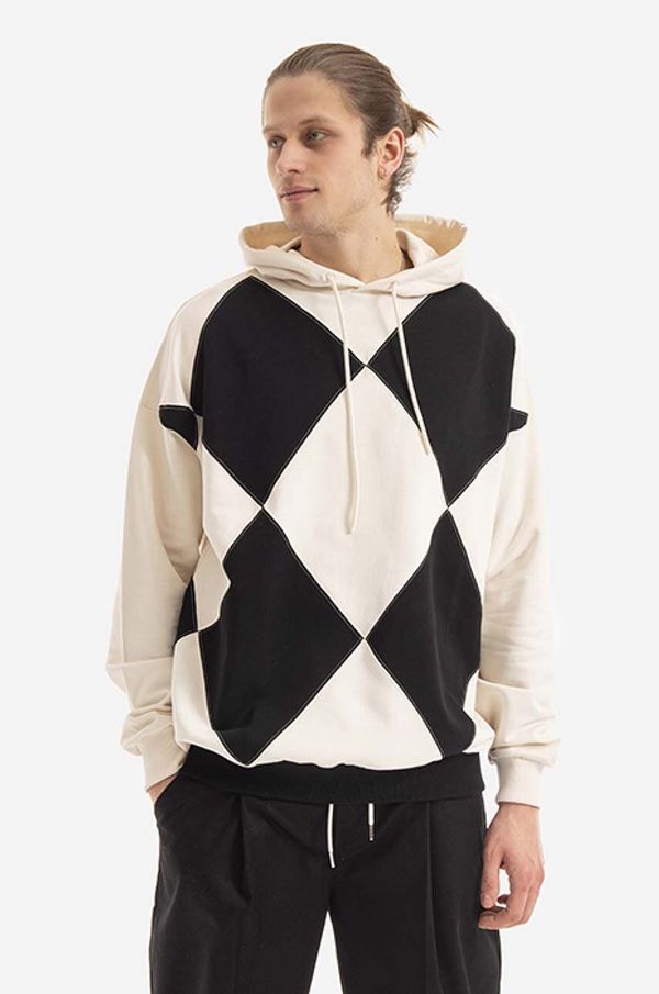 Drôle de Monsieur Bombažen pulover Drôle de Monsieur moška, črna barva, s kapuco