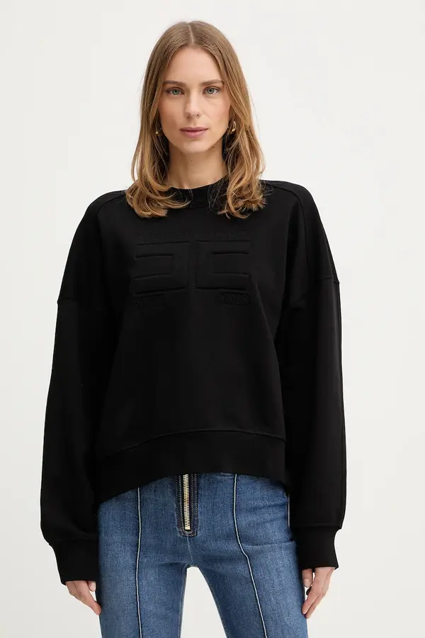 Elisabetta Franchi Bombažen pulover Elisabetta Franchi