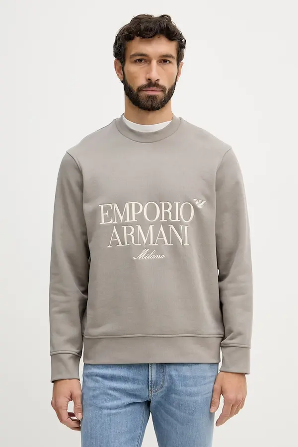 Emporio Armani Bombažen pulover Emporio Armani