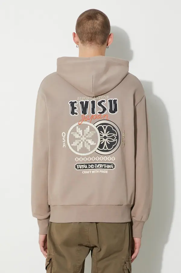 Evisu Bombažen pulover Evisu Double Kamon EMB