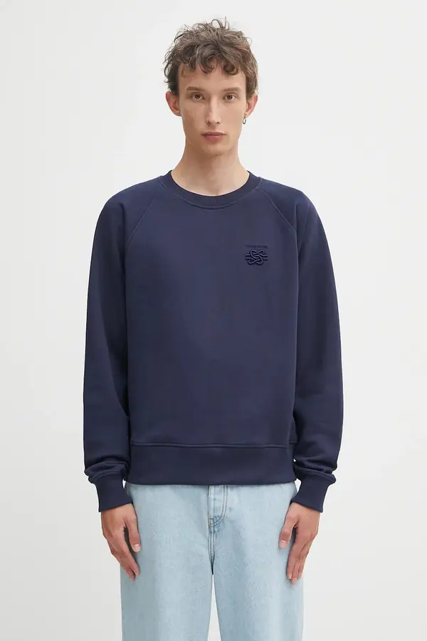 Filling Pieces Bombažen pulover Filling Pieces Embroidered Knot