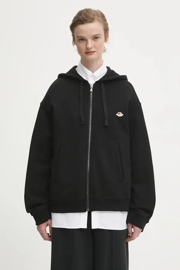 Fiorucci Bombažen pulover Fiorucci Angel Patch Regular Fit Zip Up