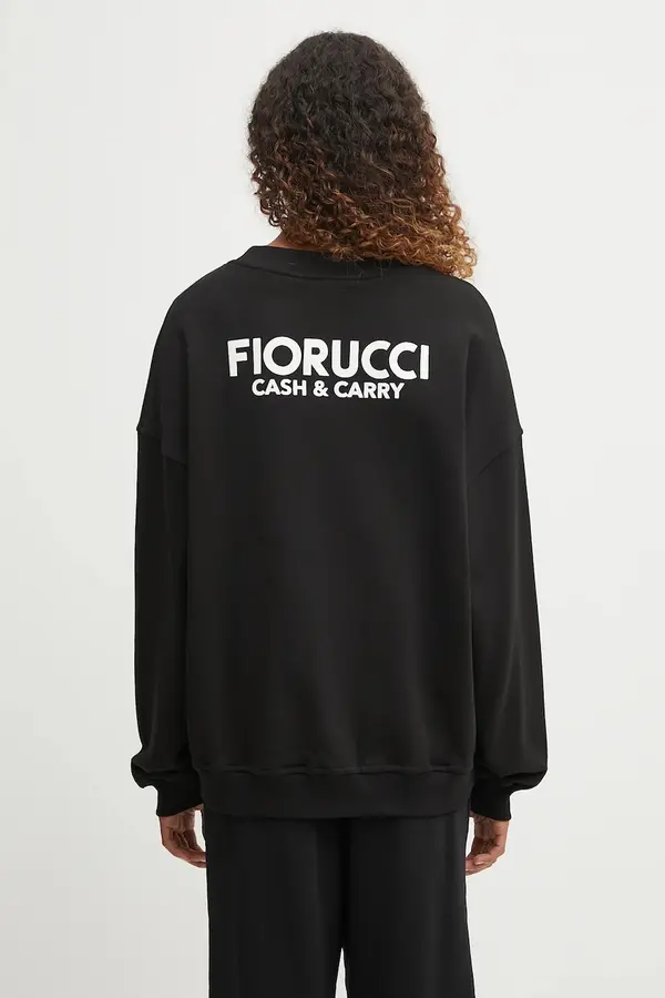Fiorucci Bombažen pulover Fiorucci Cash and Carry Print Relaxed Crewneck