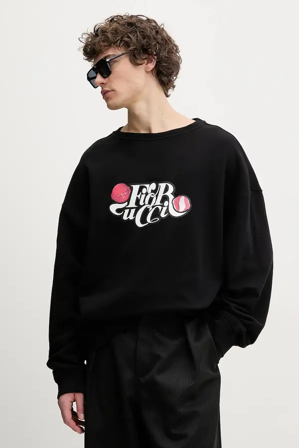 Fiorucci Bombažen pulover Fiorucci Curly Lollipop Logo Relaxed Fit Sweatshirt