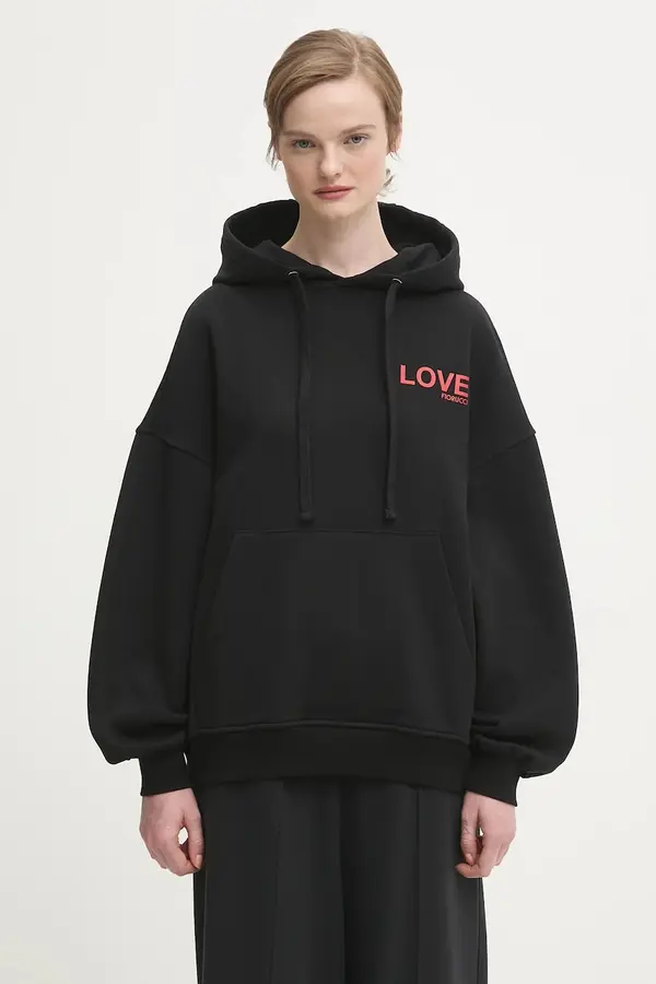Fiorucci Bombažen pulover Fiorucci Kissing Angels Love Print Relaxed
