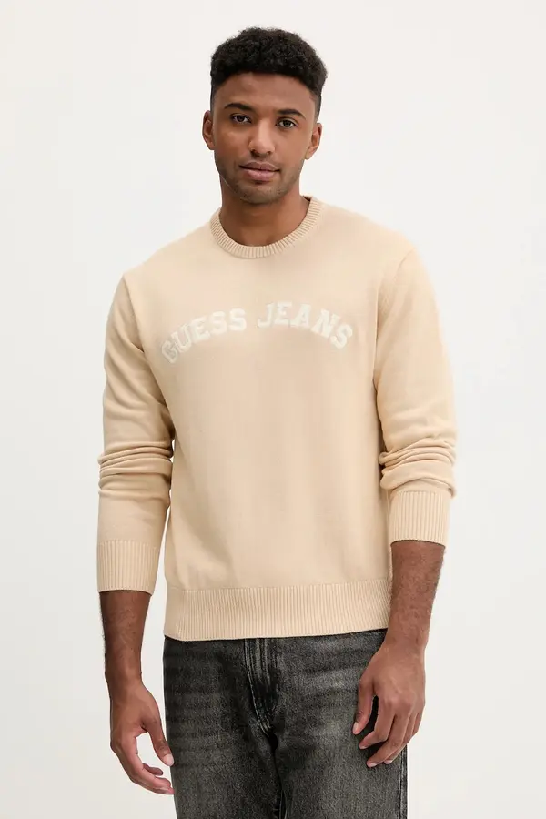 Guess Jeans Bombažen pulover Guess Jeans