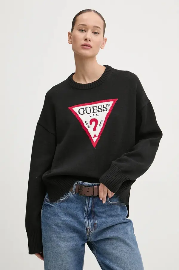 Guess Jeans Bombažen pulover Guess Jeans