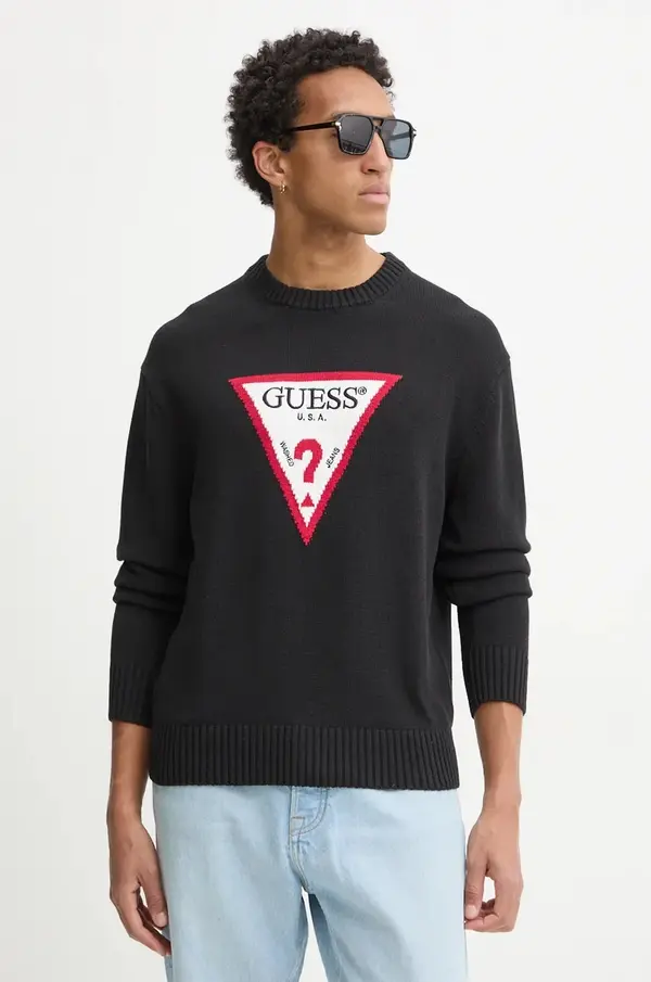 Guess Jeans Bombažen pulover Guess Jeans