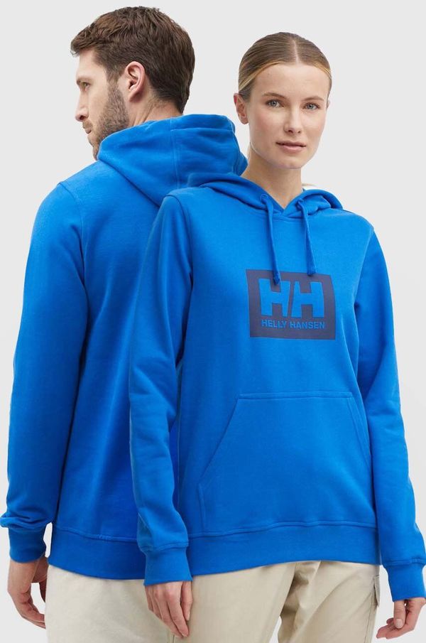 Helly Hansen Bombažen pulover Helly Hansen s kapuco