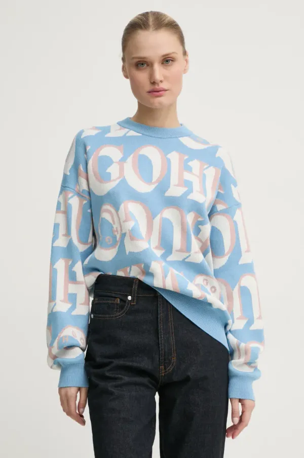 HUGO Blue Bombažen pulover Hugo Blue 50533283