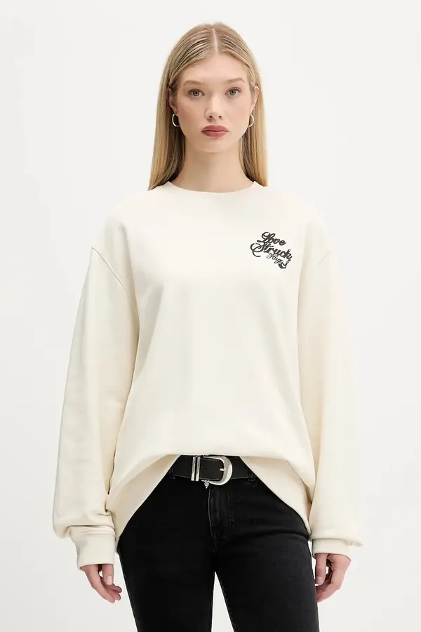 HUGO Blue Bombažen pulover Hugo Blue Oversized Crew_B_4