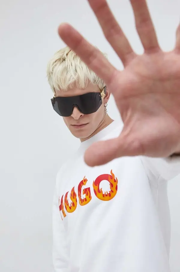 HUGO Bombažen pulover HUGO