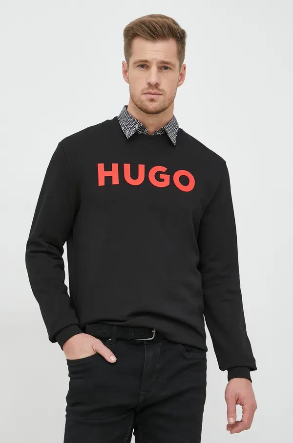 HUGO Bombažen pulover HUGO