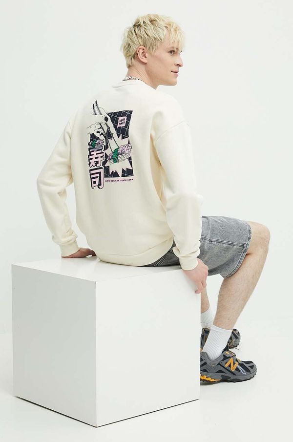 Kaotiko Bombažen pulover Kaotiko bež barva, AN015-01S-G00