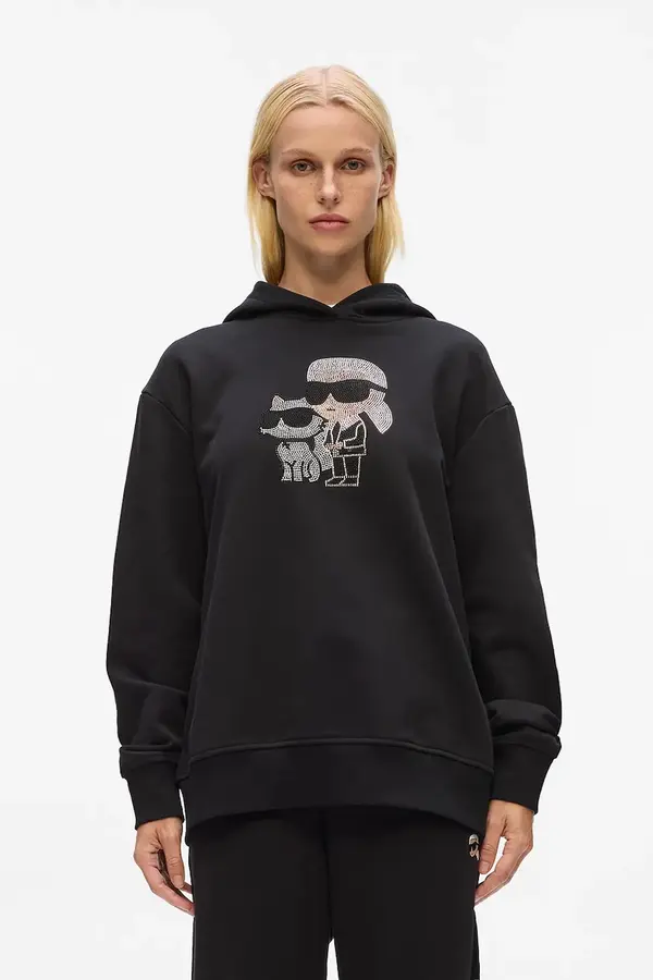 Karl Lagerfeld Bombažen pulover Karl Lagerfeld IKON