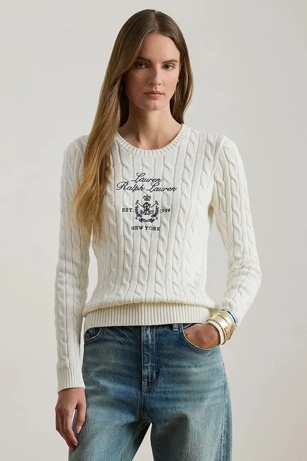 Lauren Ralph Lauren Bombažen pulover Lauren Ralph Lauren