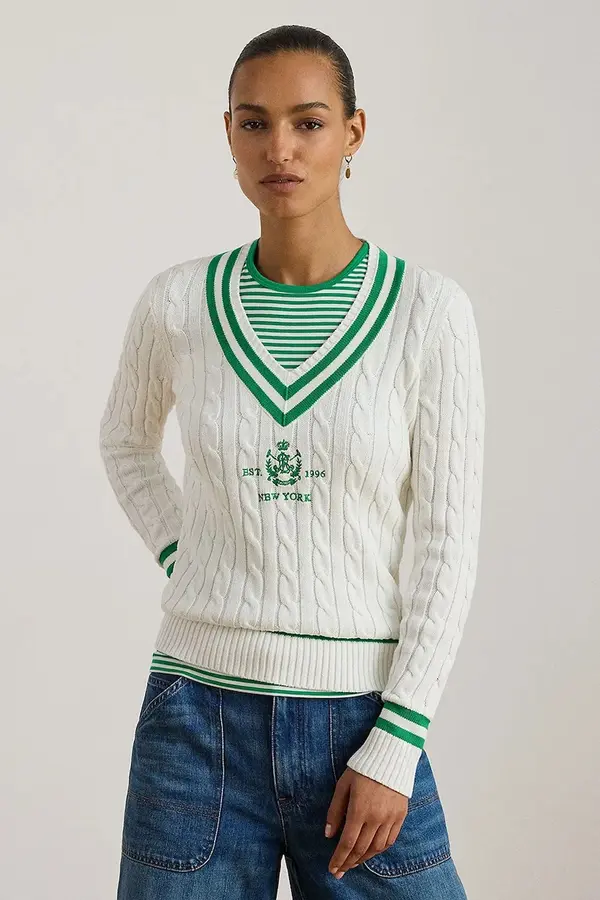 Lauren Ralph Lauren Bombažen pulover Lauren Ralph Lauren