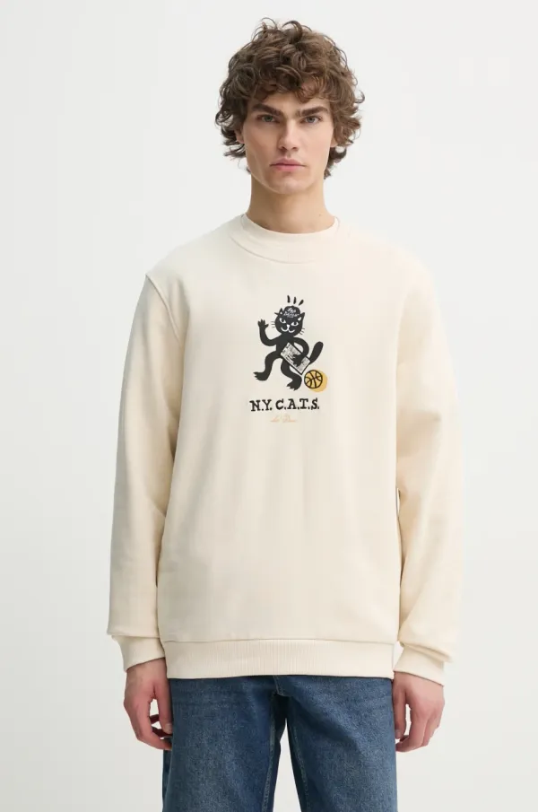 Les Deux Bombažen pulover Les Deux moški, bež barva, LDM200185