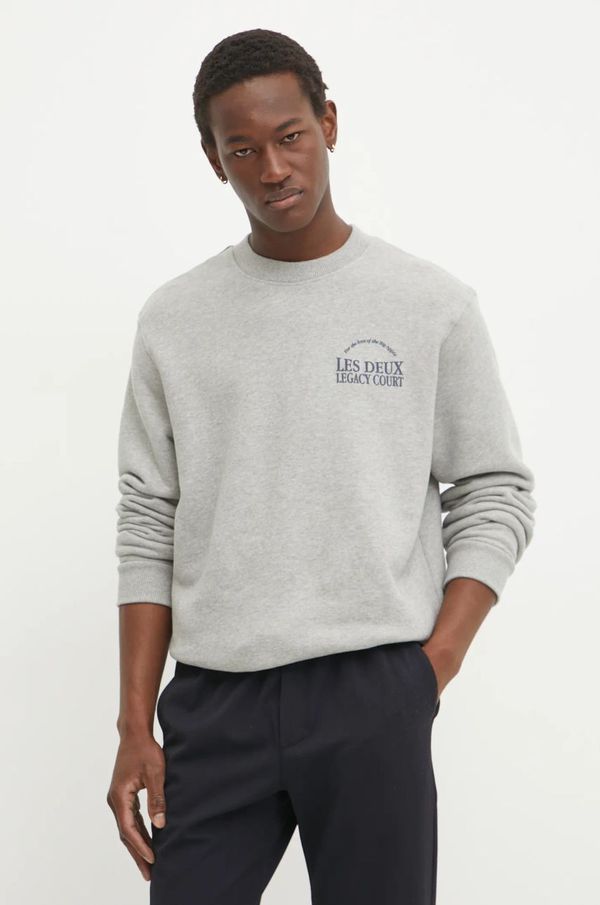 Les Deux Bombažen pulover Les Deux moški, siva barva, LDM200173
