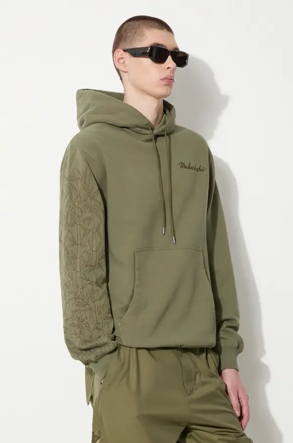 Maharishi Bombažen pulover Maharishi Dragon Bamboo Hooded Sweat