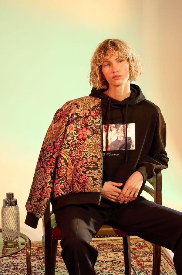 Medicine Bombažen pulover Medicine ženska, črna barva, s kapuco